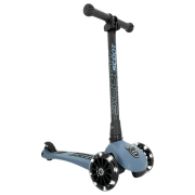 Детский трёхколёсный самокат Scoot and Ride Highway Kick 3 Led (96347) Синий 3 года, 50 кг, Полиуретановые