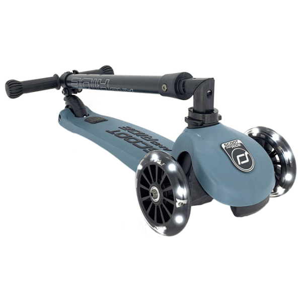 Детский трёхколёсный самокат Scoot and Ride Highway Kick 3 Led (96347) Синий 3 года, 50 кг, Полиуретановые photo 2