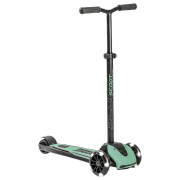Детский трёхколёсный самокат Scoot and Ride Highway Kick 5 Led (96438) Зелёный 5 лет, 80 кг, Полиуретановые
