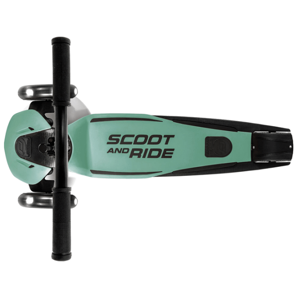 Trotinetă pentru copii cu trei roți Scoot and Ride Highway Kick 5 Led (96438) Green 5 ani, 80 kg, Din PU photo 2