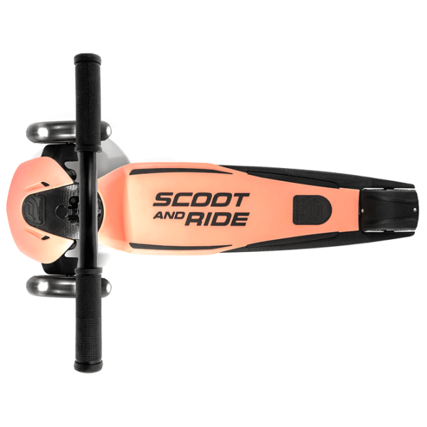 Trotinetă pentru copii cu trei roți Scoot and Ride Highway Kick 5 Led (96436) Orange 5 ani, 80 kg, Din PU photo 2