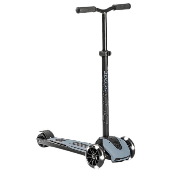 Детский трёхколёсный самокат Scoot and Ride Highway Kick 5 Led (96434) Синий 5 лет, 80 кг, Полиуретановые photo 1