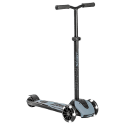 Детский трёхколёсный самокат Scoot and Ride Highway Kick 5 Led (96434) Синий 5 лет, 80 кг, Полиуретановые