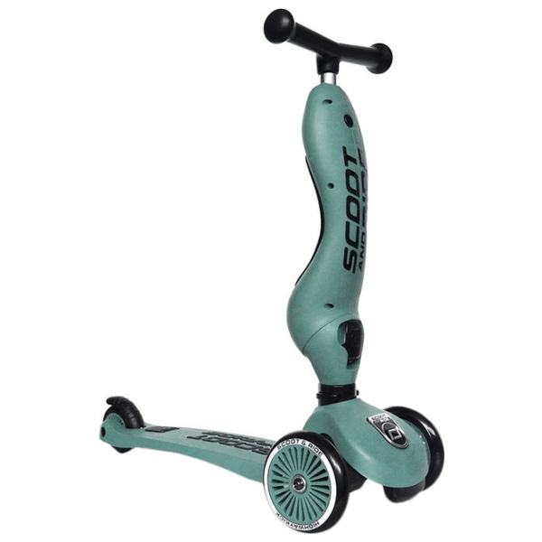 Trotinetă pentru copii cu trei roți Scoot and Ride Highway Kick 1 (96069) Green 1 an, 50 kg, Din PU photo 2