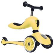Детский трёхколёсный самокат Scoot and Ride Highway Kick 1 (96354) Желтый 1 год, 50 кг, Полиуретановые