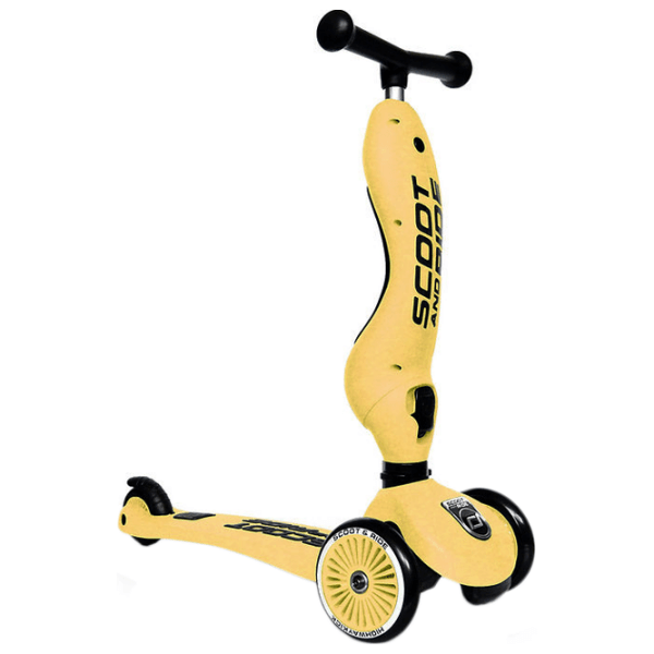 Trotinetă pentru copii cu trei roți Scoot and Ride Highway Kick 1 (96354) Yellow 1 an, 50 kg, Din PU photo 2
