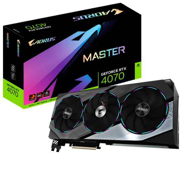 Видеокарта Gigabyte GIGABYTE AORUS GeForce RTX 4070 MASTER 12 ГБ  photo 9