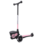 Детский трёхколёсный самокат Scoot and Ride Highway Kick 2 Lifestyle (96528) Розовый 2 года, 50 кг, Полиуретановые