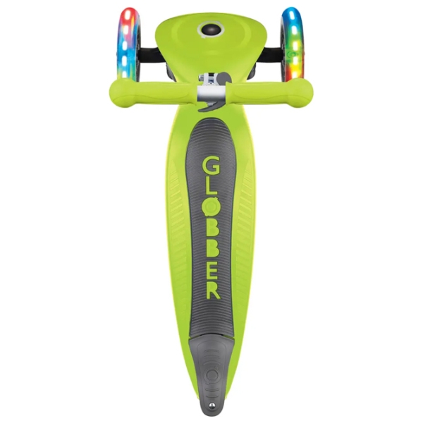 Детский трёхколёсный самокат Globber Primo Foldable Lights (7239-002) Зелёный 3 года, 50 кг, Полиуретановые photo 2