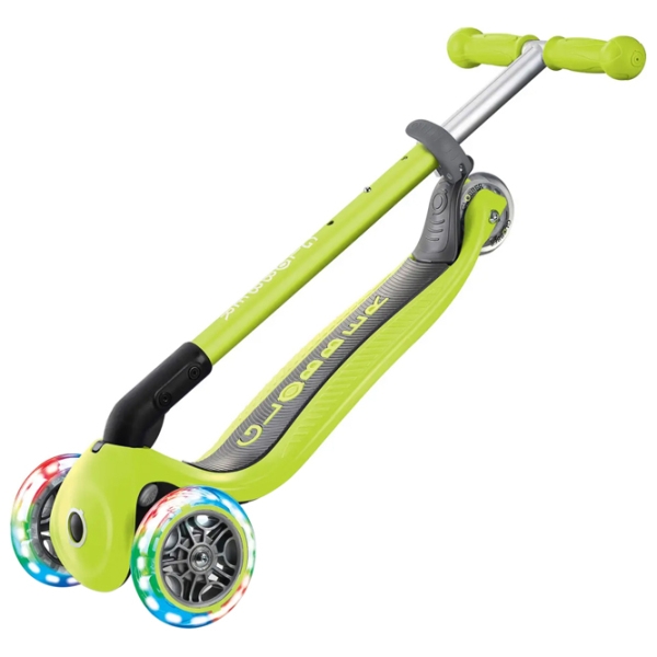 Детский трёхколёсный самокат Globber Primo Foldable Lights (7239-002) Зелёный 3 года, 50 кг, Полиуретановые photo 3