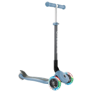 Детский трёхколёсный самокат Globber Primo Foldable Lights (7239-001) Синий 3 года, 50 кг, Полиуретановые