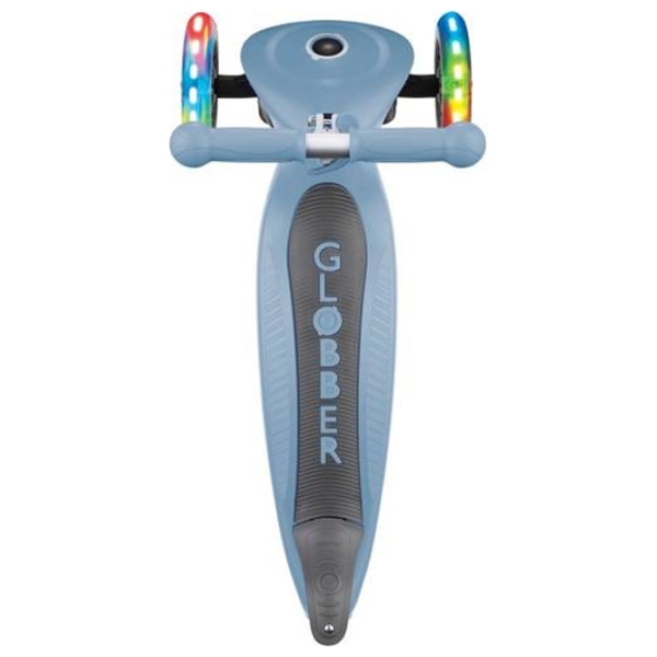 Детский трёхколёсный самокат Globber Primo Foldable Lights (7239-001) Синий 3 года, 50 кг, Полиуретановые photo 2