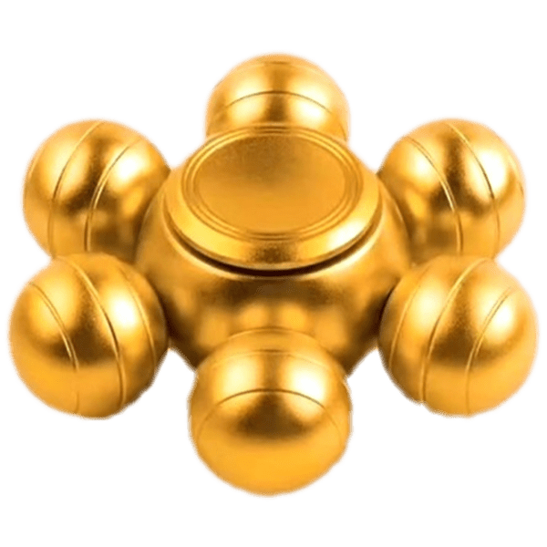 Spinner Fidget Toys 6 Balls Gold  photo 1