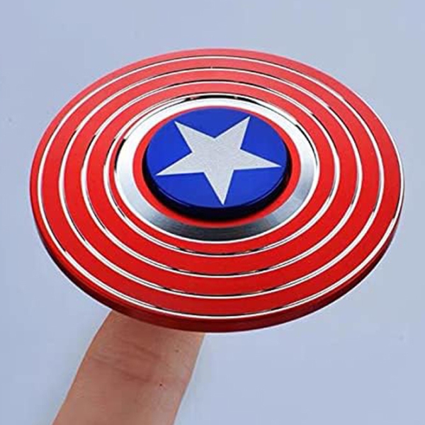 Spinner Fidget Toys Captain America Red  photo 3