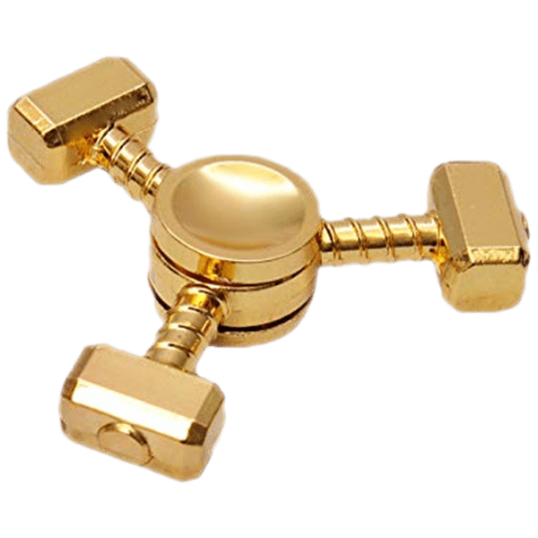 Spinner Fidget Toys 3 Ciocane Gold  photo 1