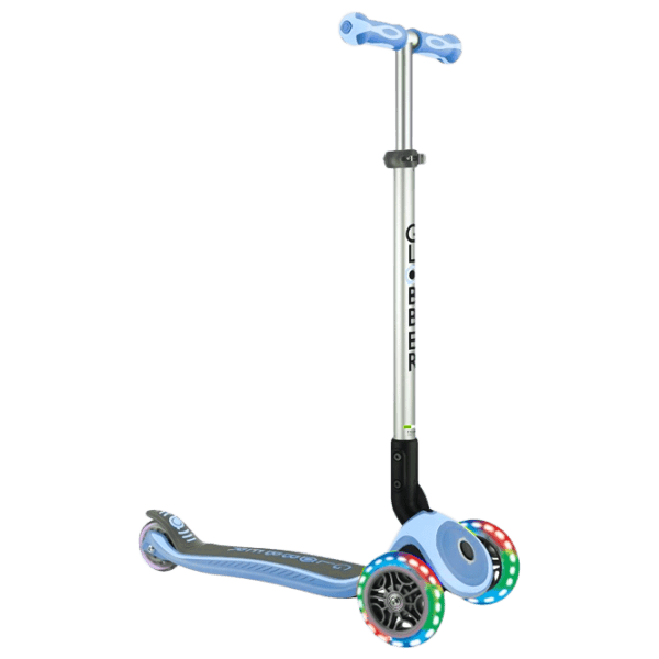 Детский трёхколёсный самокат Globber Primo Foldable Premium (7240-002) Синий 3 года, 50 кг, Полиуретановые photo 1