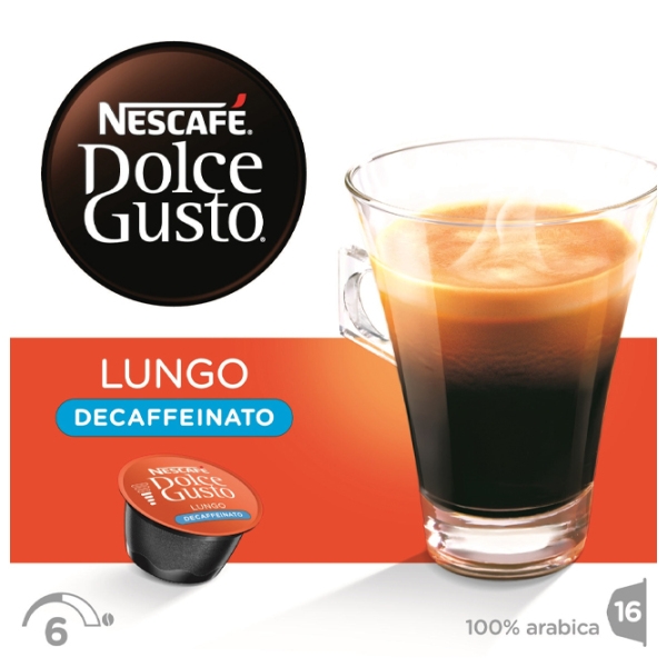 Cafea Nescafe Dolce Gusto Lungo Decaffeinato 112 g Capsule photo 2