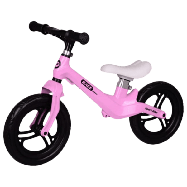 Bicicletă fără pedale Malipen Race Max 12" Pink Black Aliaj de magneziu / Pentru copii photo 1
