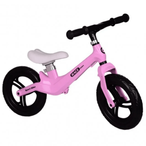 Bicicletă fără pedale Malipen Race Max 12" Pink Black Aliaj de magneziu / Pentru copii photo 2