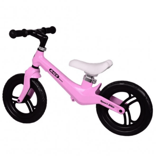 Bicicletă fără pedale Malipen Race Max 12" Pink Black Aliaj de magneziu / Pentru copii photo 3