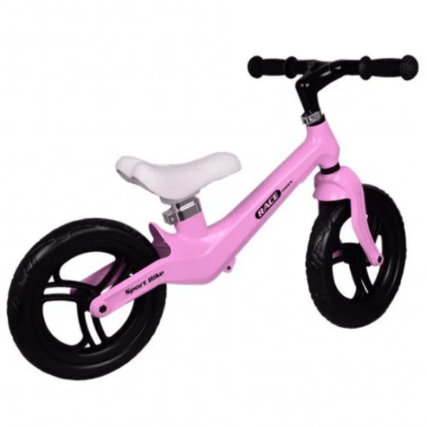 Bicicletă fără pedale Malipen Race Max 12" Pink Black Aliaj de magneziu / Pentru copii photo 4
