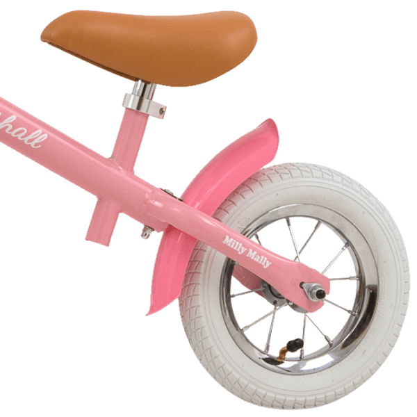 Bicicletă fără pedale Milly Mally Marshall Air 10" Pink White Oțel / Pentru copii photo 3