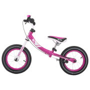 Bicicletă fără pedale Milly Mally Young 12" Pink White Oțel / Pentru copii