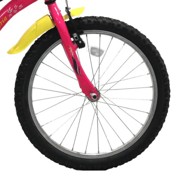 Bicicletă Belderia Daisy 20" Pink Yellow Oțel / Pentru copii photo 5
