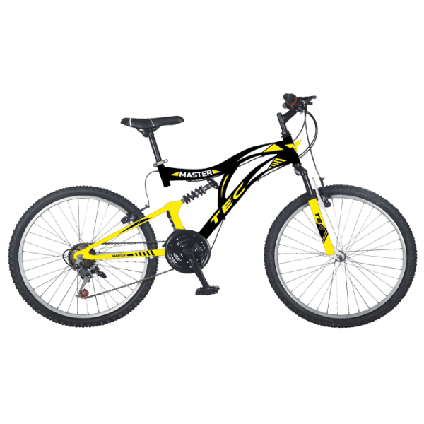 Bicicletă Belderia Tec Master 20" Black Yellow Oțel / Pentru copii photo 1