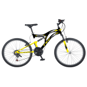 Bicicletă Belderia Tec Master 20" Black Yellow Oțel / Pentru copii