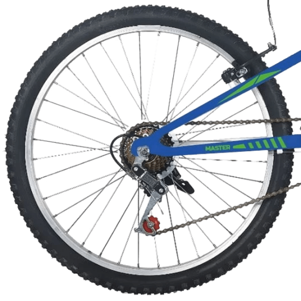 Bicicletă Belderia Tec Master 24" White Blue Oțel / Pentru copii photo 4