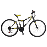 Bicicletă Belderia Tec Strong 26" Black Yellow Oțel / Pentru copii