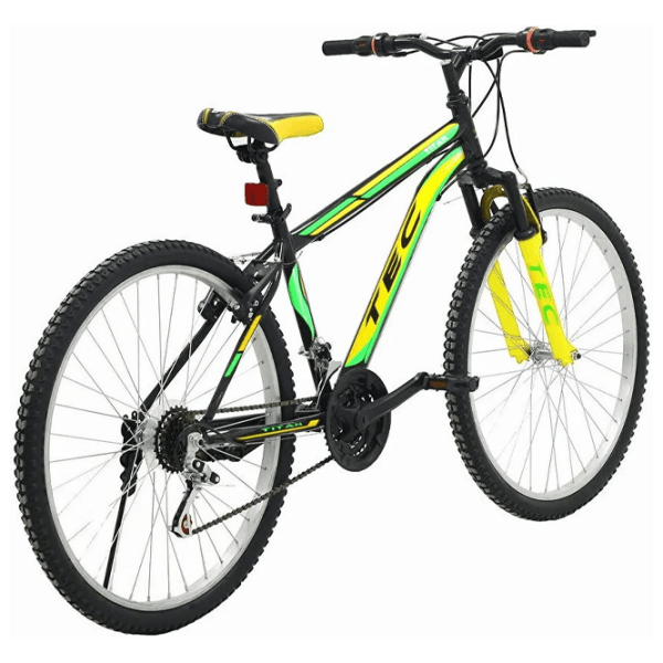 Bicicletă Belderia Tec Titan 26" Black Yellow Oțel / Pentru copii photo 2