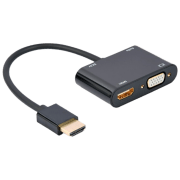 Adapter Cablexpert A-HDMIM-HDMIFVGAF-01 Black HDMI