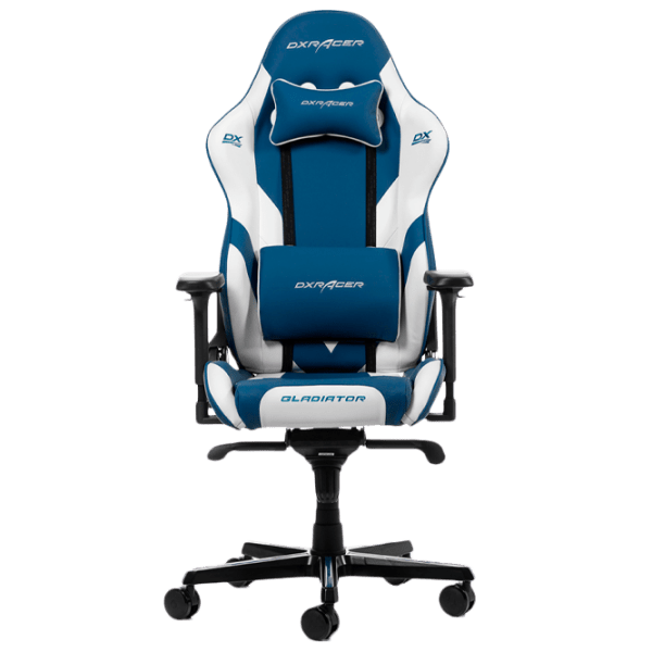 Scaun Gaming DXRacer Gladiator GC-G001-BW-BX2 Blue White  photo 1