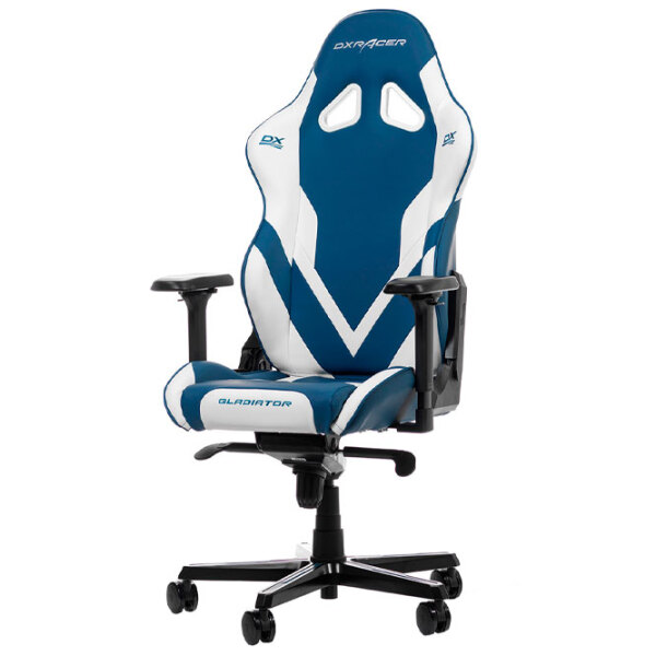 Scaun Gaming DXRacer Gladiator GC-G001-BW-BX2 Blue White  photo 2