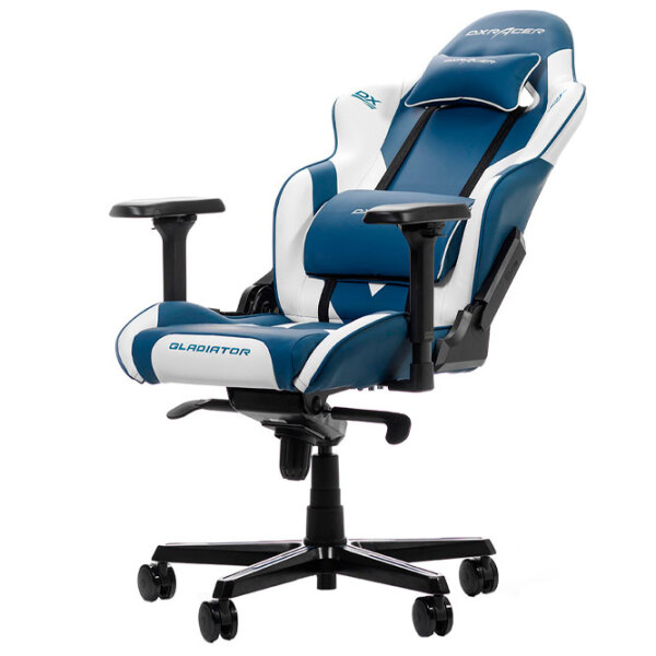 Scaun Gaming DXRacer Gladiator GC-G001-BW-BX2 Blue White  photo 5