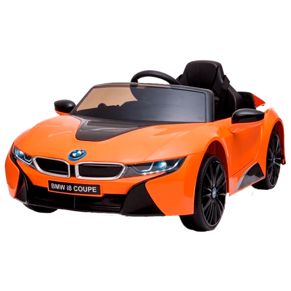Электромобиль BMW i8 LeanToys 5907625589970 Оранжевый 3+ | 30 кг | 6 км/ ч photo 1