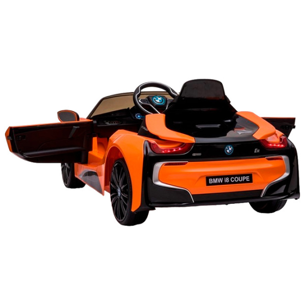 Электромобиль BMW i8 LeanToys 5907625589970 Оранжевый 3+ | 30 кг | 6 км/ ч photo 2