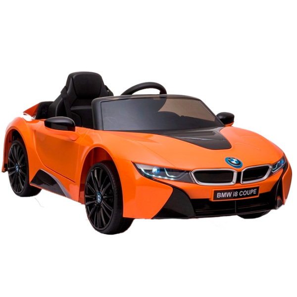 Электромобиль BMW i8 LeanToys 5907625589970 Оранжевый 3+ | 30 кг | 6 км/ ч photo 3
