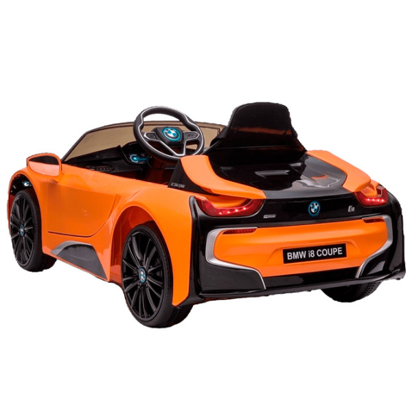 Электромобиль BMW i8 LeanToys 5907625589970 Оранжевый 3+ | 30 кг | 6 км/ ч photo 7