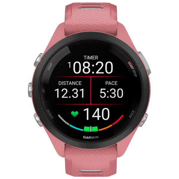 Ceas inteligent Garmin Forerunner 265S Pink 1.1" | 28.1 mm | Fibră polimerică durabilă/Silicon| 010-02810-15 photo 2