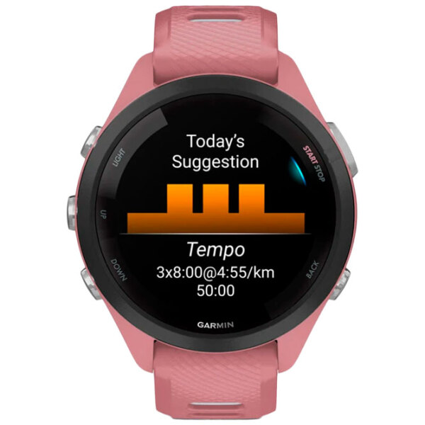 Ceas inteligent Garmin Forerunner 265S Pink 1.1" | 28.1 mm | Fibră polimerică durabilă/Silicon| 010-02810-15 photo 4