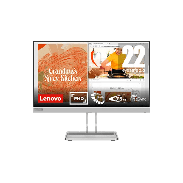 Монитор Lenovo L22i-40 Серебристый 21.5" Full HD IPS WLED photo 1
