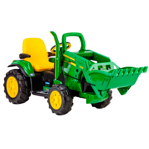 Tractor electric JD Ground Loader Peg Perego IGOR0068/ 1 Green 3+ | 40 kg | 12 km/ h photo 2