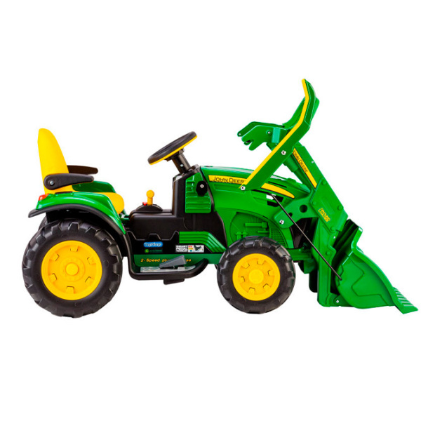 Tractor electric JD Ground Loader Peg Perego IGOR0068/ 1 Green 3+ | 40 kg | 12 km/ h photo 3
