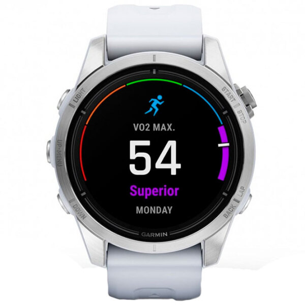 Умные часы Garmin Epix Pro (Gen 2) Серебряный 1.2" | 42 мм | Нержавеющая сталь/Силикон
| 010-02802-01 photo 2