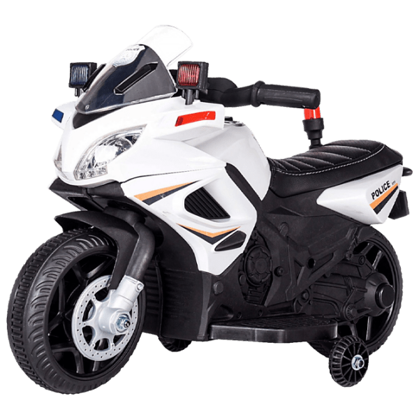 Детский мотоцикл Chipolino Patrol Белый 3+ | 20 кг | 3 км/ ч photo 1
