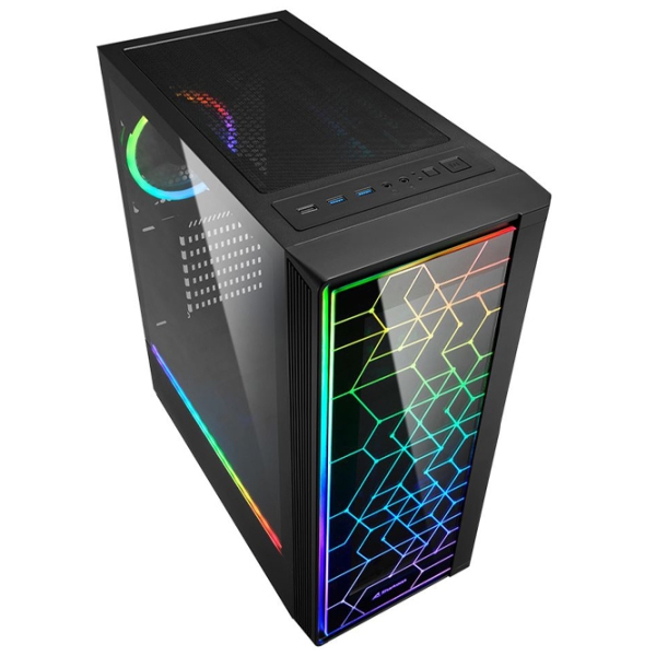 Корпус Sharkoon RGB LIT 100 Черный micro ATX photo 2