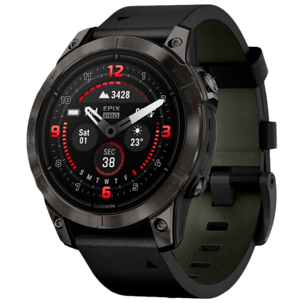 Ceas inteligent Garmin Epix Pro (Gen 2) Gray 1.3" | 47 mm | Titan / DLC/Piele
| 010-02803-30 photo 1